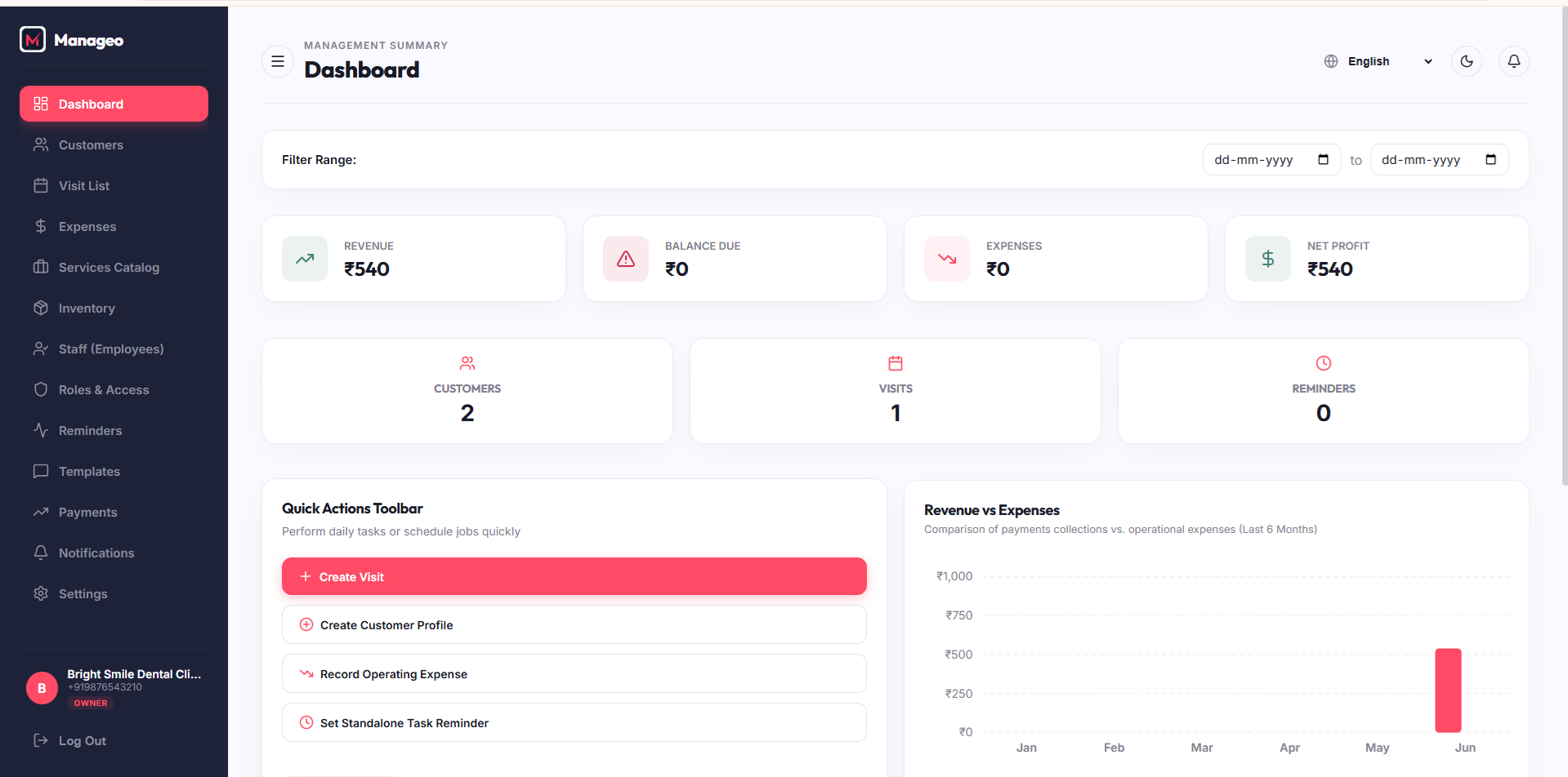 Web Dashboard Preview
